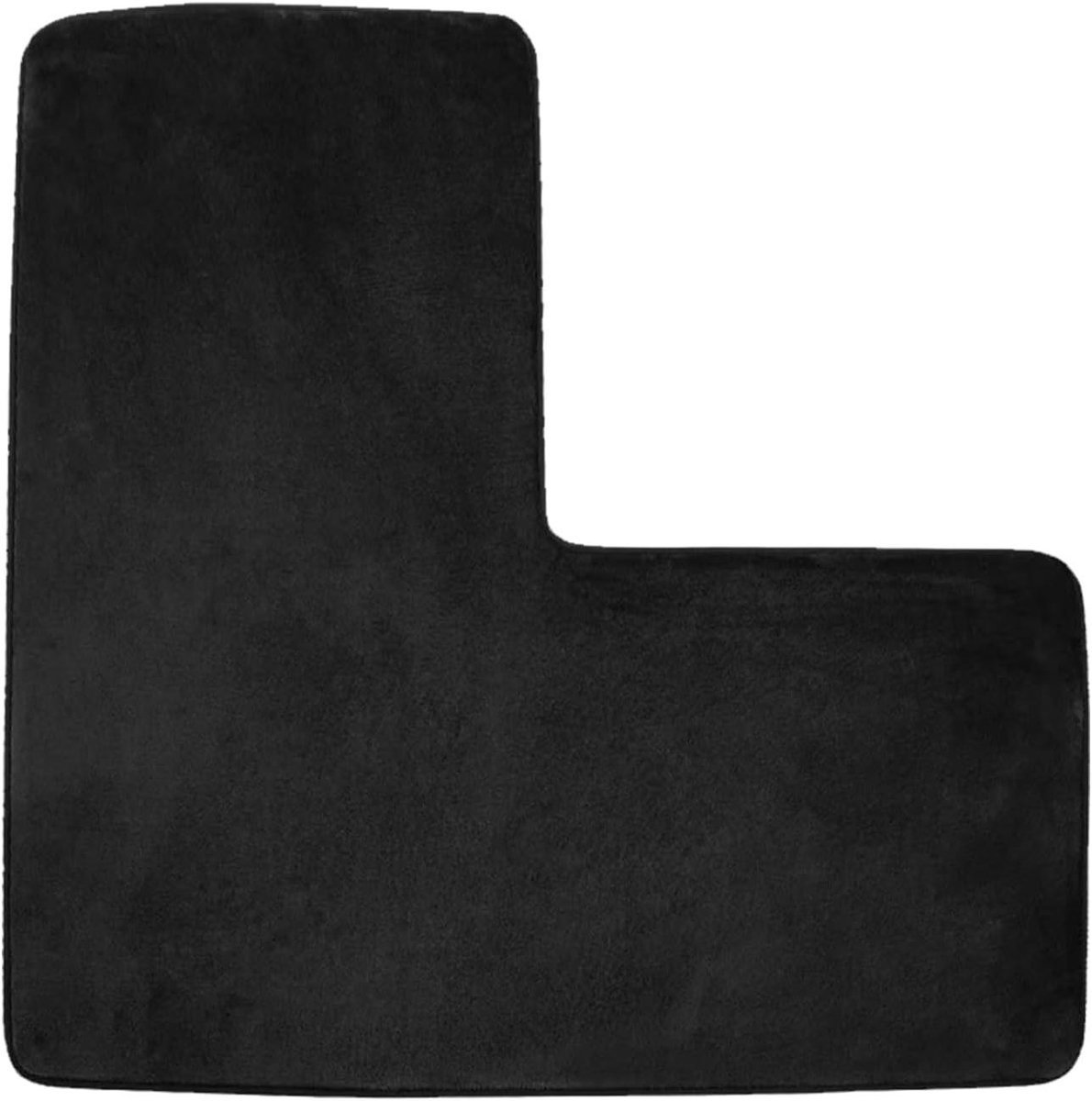 Hoekdouchemat Antislipmat - Badkamer Droog Houden - Hoge Wateropname - 80 x 80 cm - Zwart