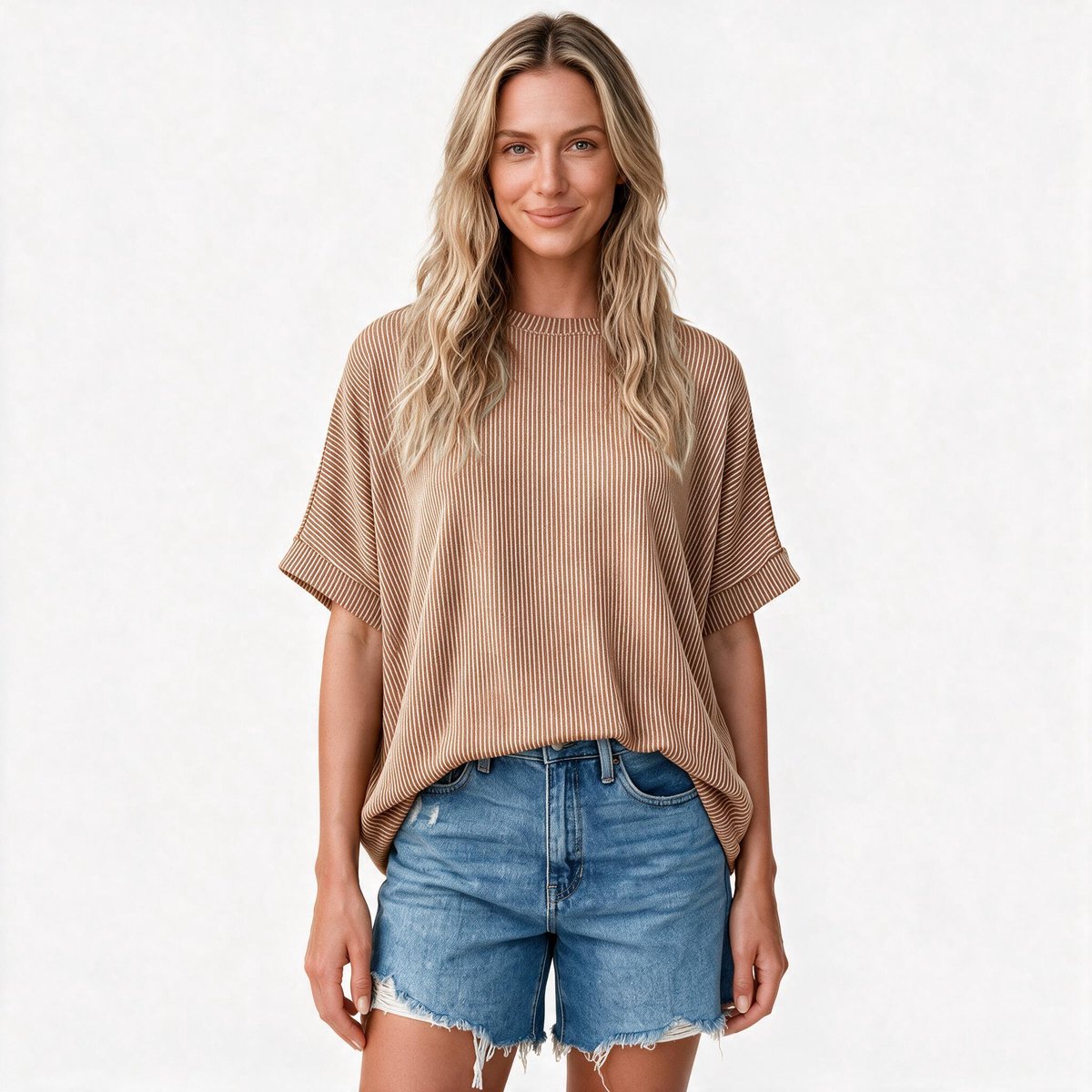 Imily Bela Dames Oversized Basic T-shirt met Ronde Hals