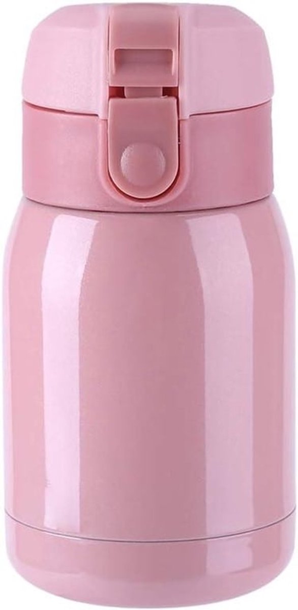 - Geïsoleerde Waterfles - Roestvrij Staal - Warme en Koude Dranken - School, Kantoor, Sportschool, Reizen - 200 Ml - 6,5 X 13 Cm (180 Ml)