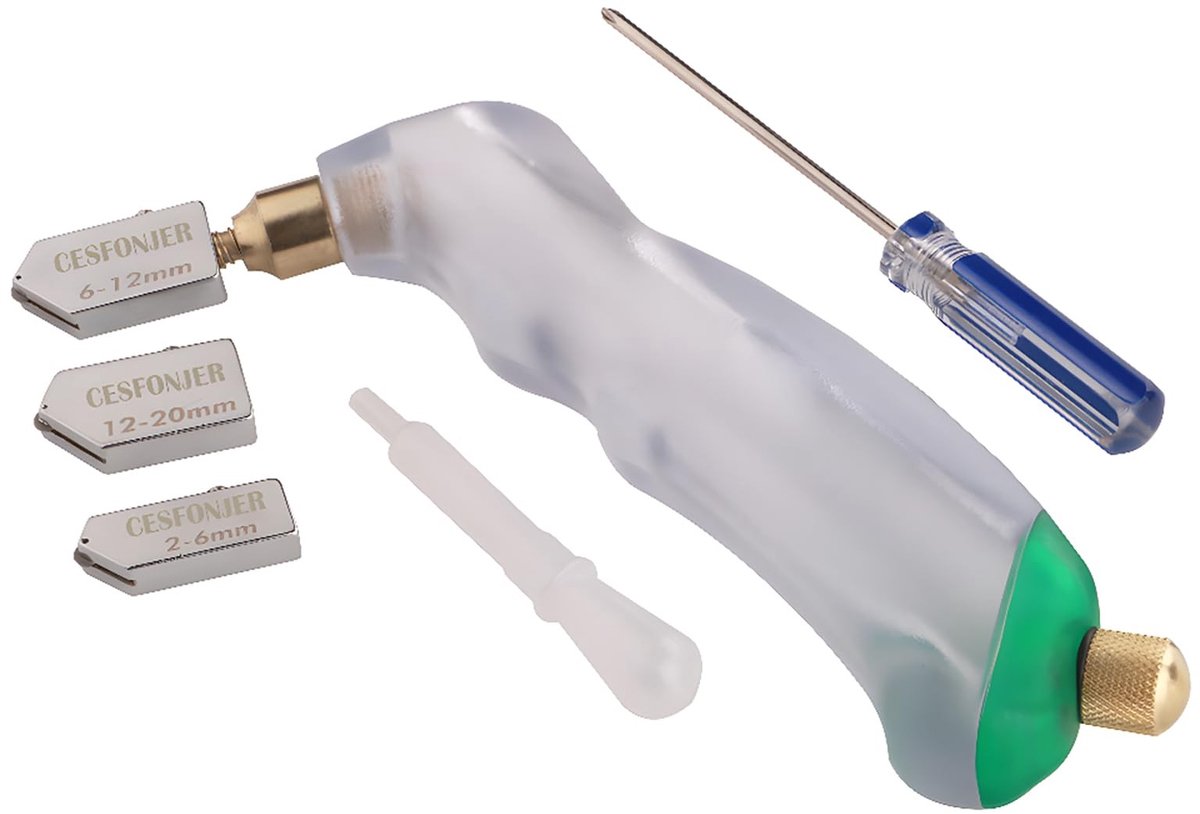Solidchoice - Pistol Grip Glas Snijder met Vervangbare Snijwielen