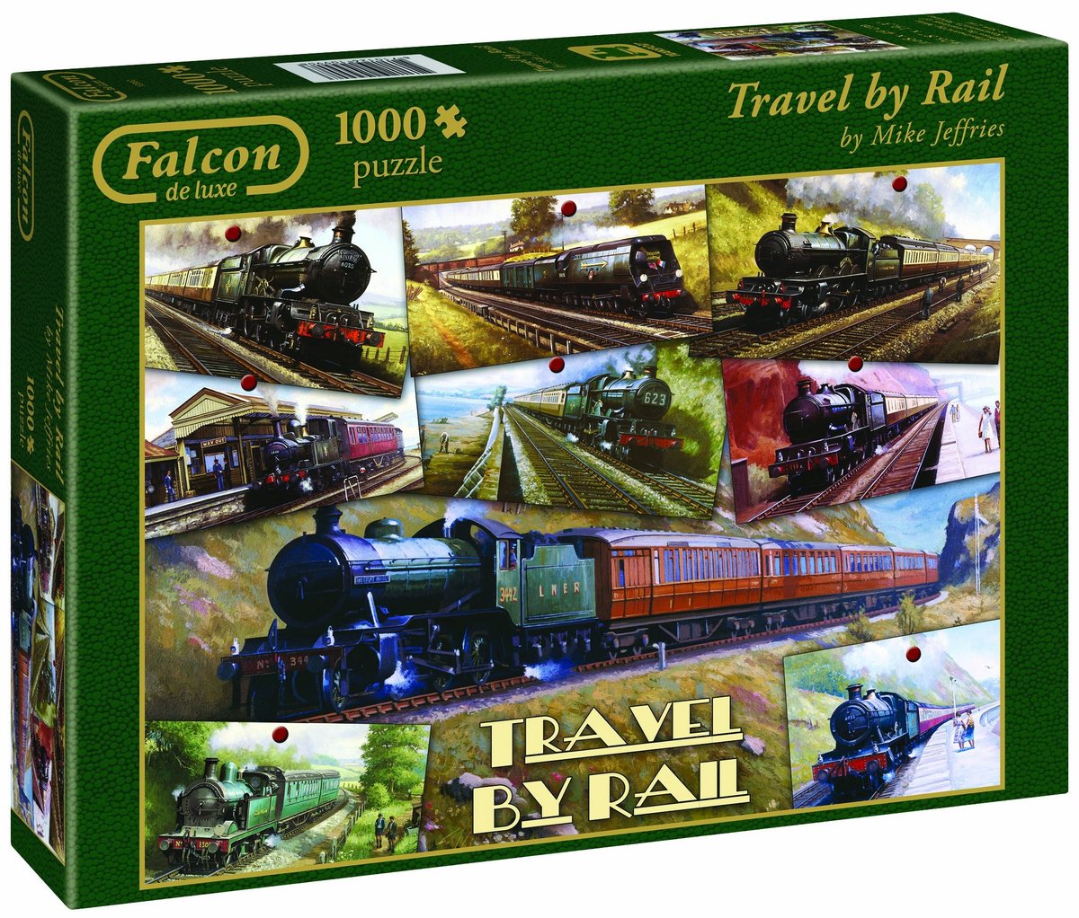 Solidchoice - Travel by Rail Puzzel met 1000 Stukken