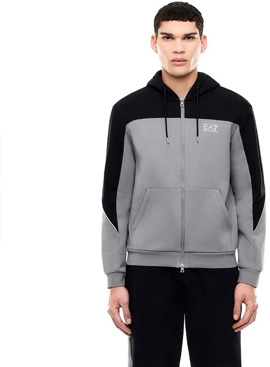 Ea7 Emporio Armani 7m002402_af10377 Sweatshirt Met Rits Grijs M Man