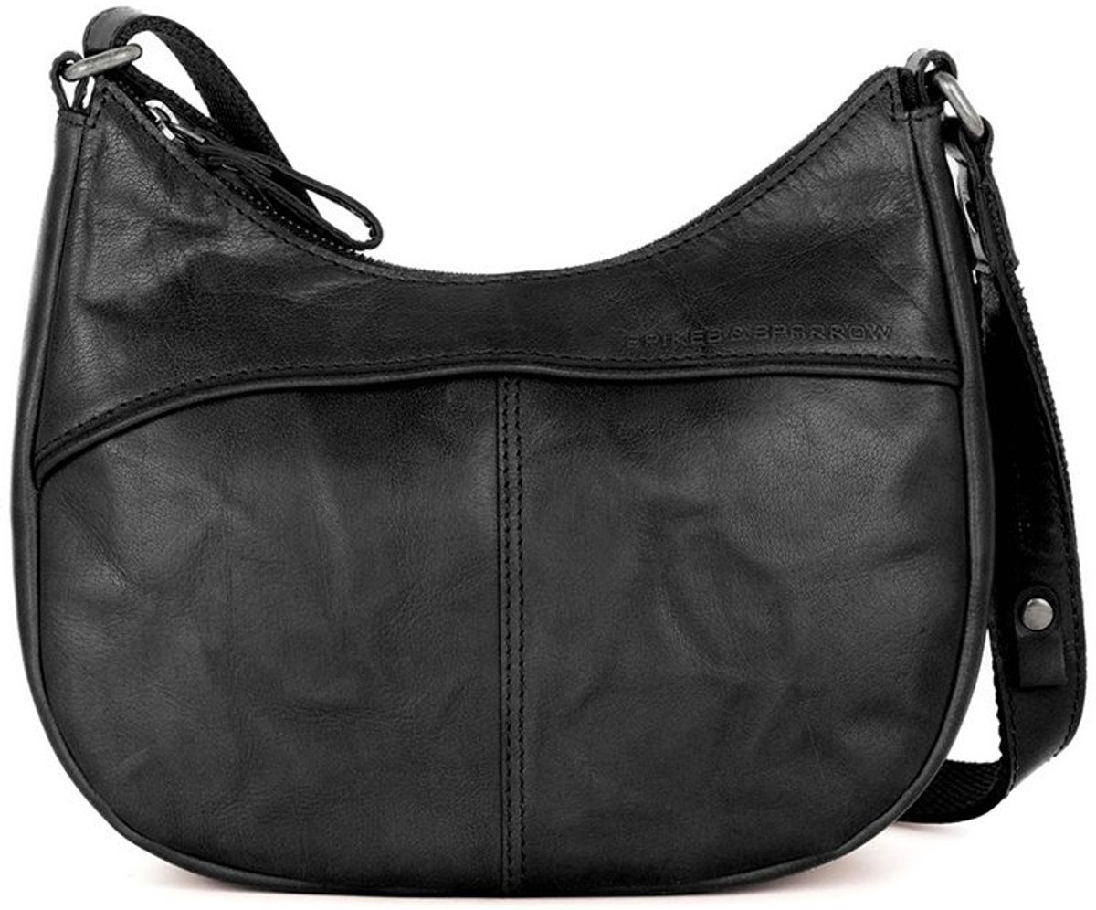 Leren Crossbodytas - Filippa - Zwart