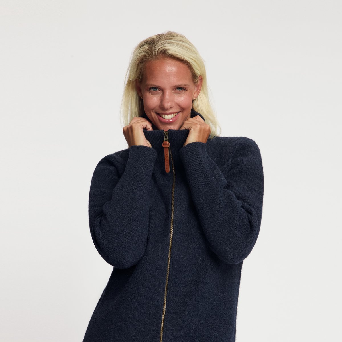 MGO Nia Dames - Halflang outdoorvest - Navy