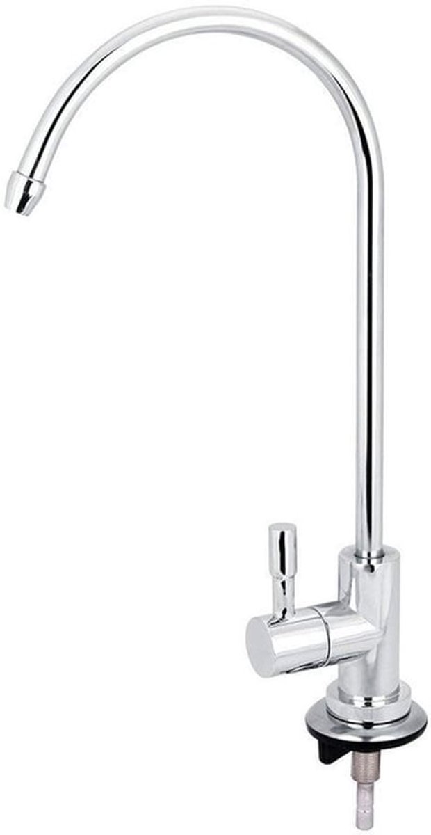 Keukenkraan RVS - Zwanenhals - 360° Draaibaar - Snelle Aansluiting - Drinkwaterfilter - Elegant Design - Waterkraan