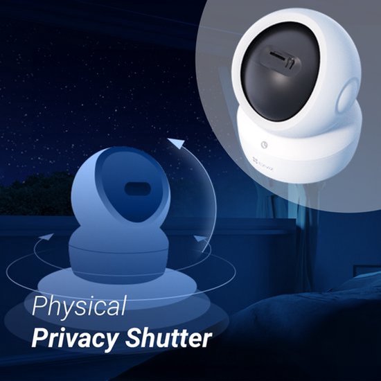 EZVIZ H90 Dual 2K+ Beveiligingscamera + H6c Pro 4K Binnencamera - Dual Lens, AI-Detectie en Nachtzicht - Binnen- en Buiten Camera Bundel - Wit van EZVIZ — afbeelding 3