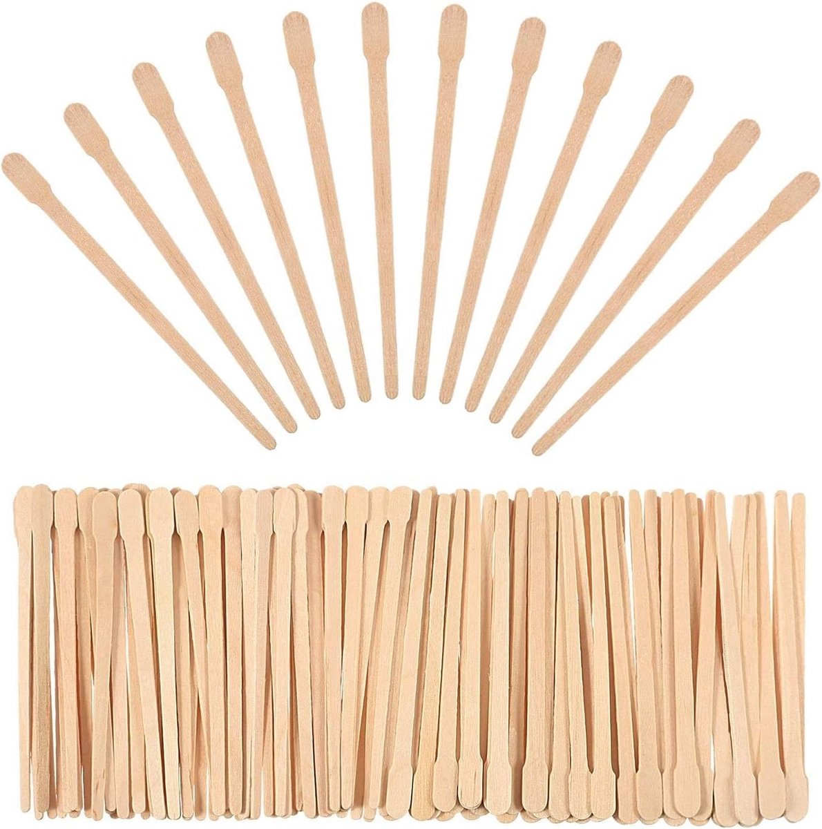 Waxspatels - Hout - 15 cm - Wegwerp Ontharingsspatels voor Hete Was