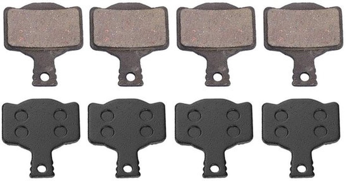 Schijfremblokken Nieuw - Remblokken Magura MT2/4/6/8 - Hars - 4 Paar - Zwart - Comfortabel remmen