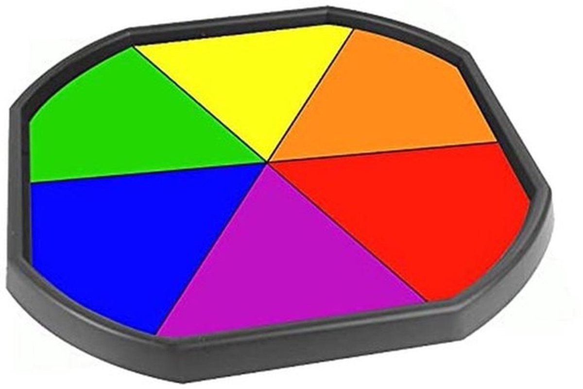 Tuff Tray Insert - Regenboog Wielmat - Speelmat - Fijne Motoriek - Duurzaam Vinyl - 60cm x 60cm