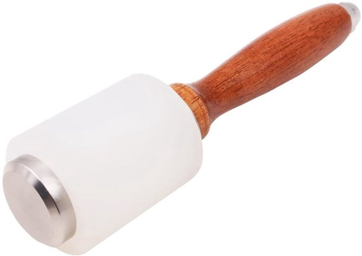 Carving Hamer Nylon - Houten Handvat - Antislip - Leerhulpmiddel - DIY Gereedschap - Geschikt voor Ambachtslieden - Leermallet