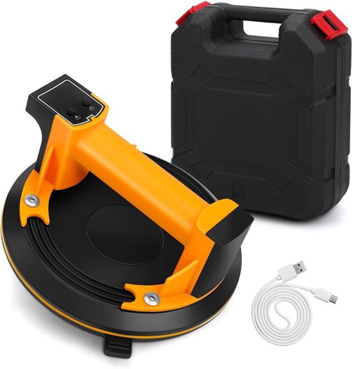 Accuzuiglift voor tegels 20 cm glaszuiger elektrische vacuüm-zuignap tegellift - 150 kg zuigkracht 1500 mAh batterij