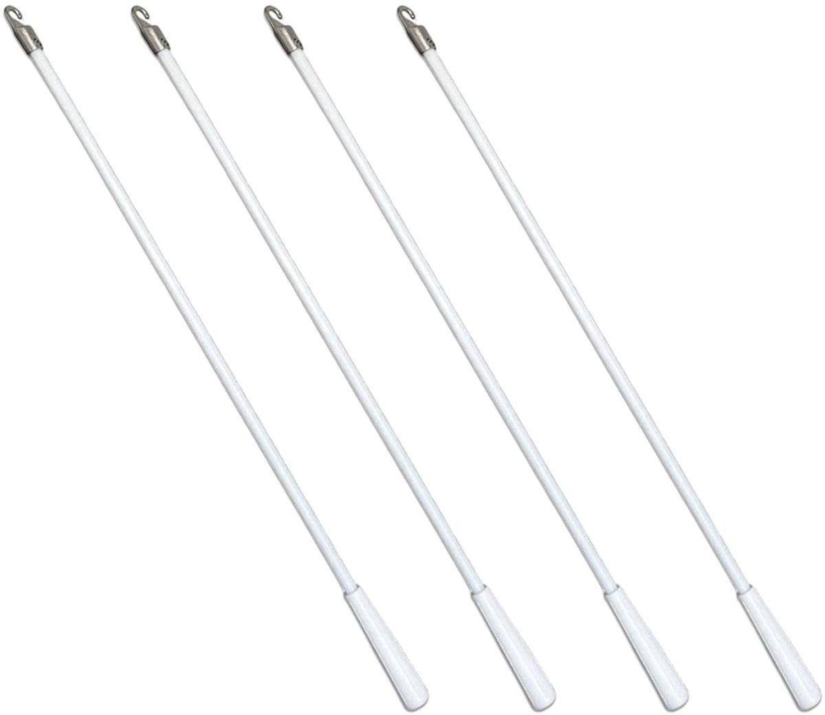 Solidchoice - 43cm Fiberglas Blind Stang met Haak, 4-Pack