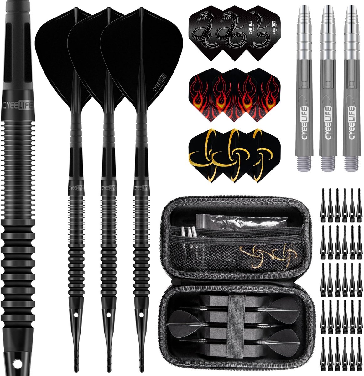 Solidchoice - Professionele Dartset met 90% Wolfraam Darts, 3 Stuks