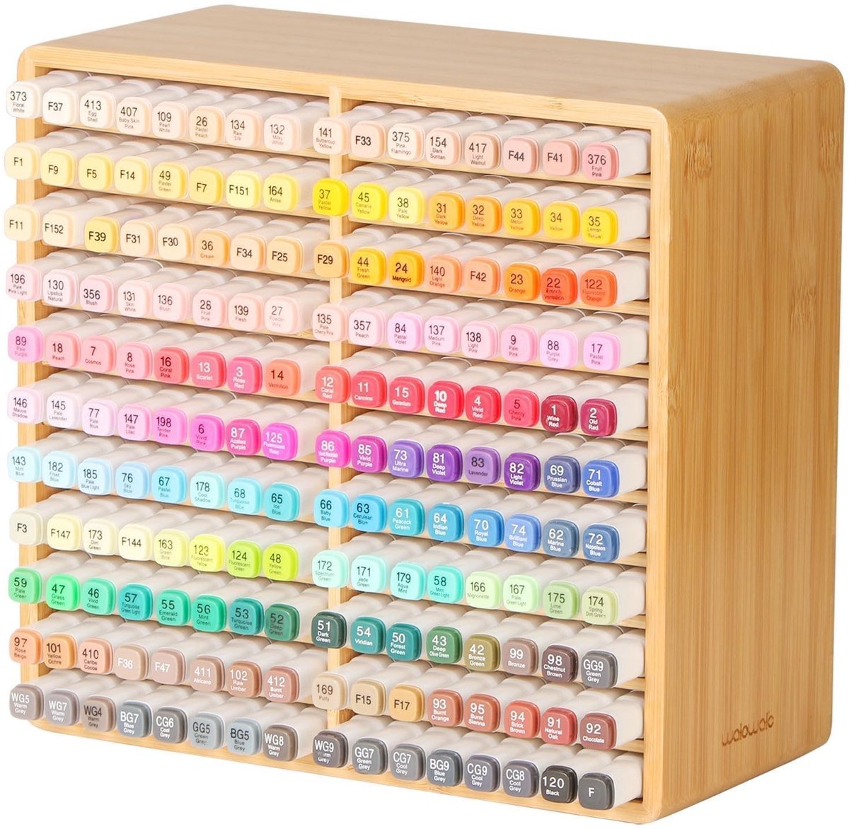 Solidchoice - Bambus Marker Organizer voor 176 Markers