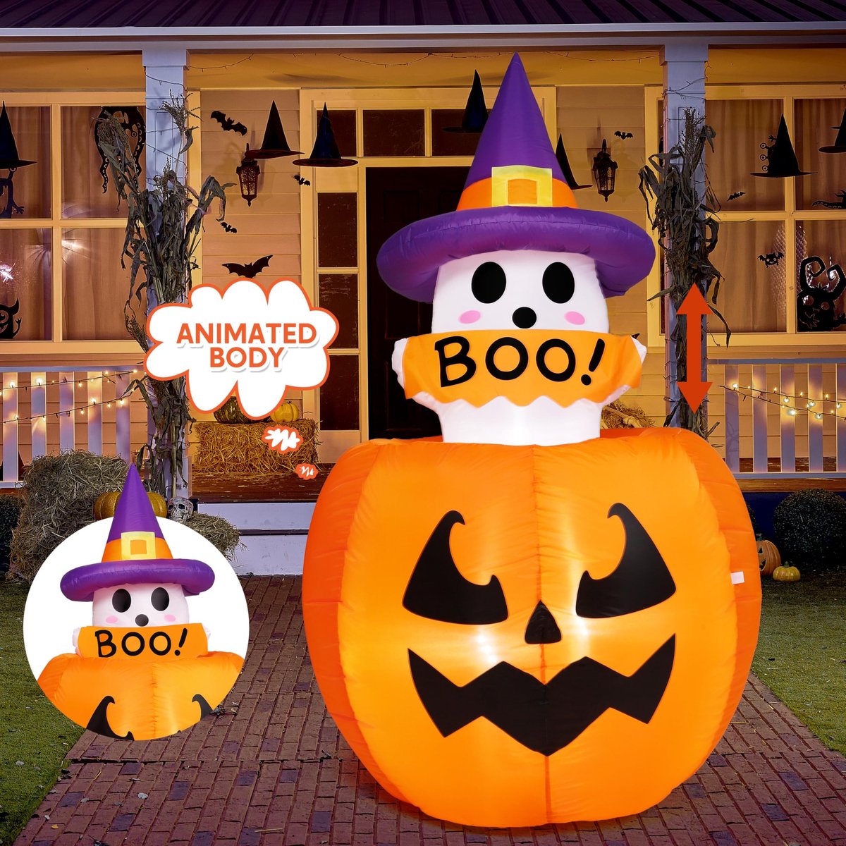 Solidchoice - Animatie Inflatable Halloween Decoratie met LED Verlichting
