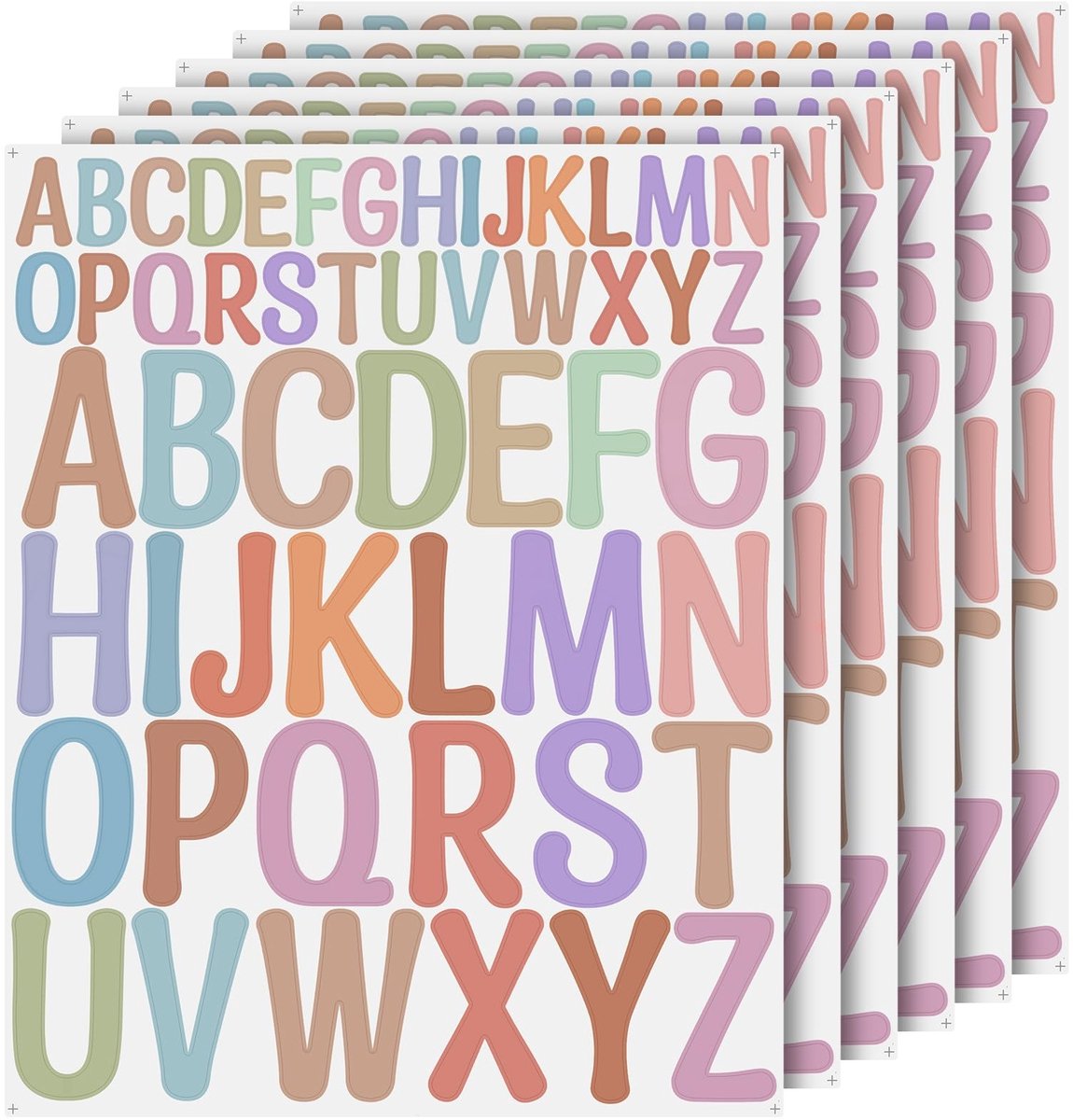 Solidchoice - 416 Stuks Zelfklevende Letterstickers voor Creatieve Projecten
