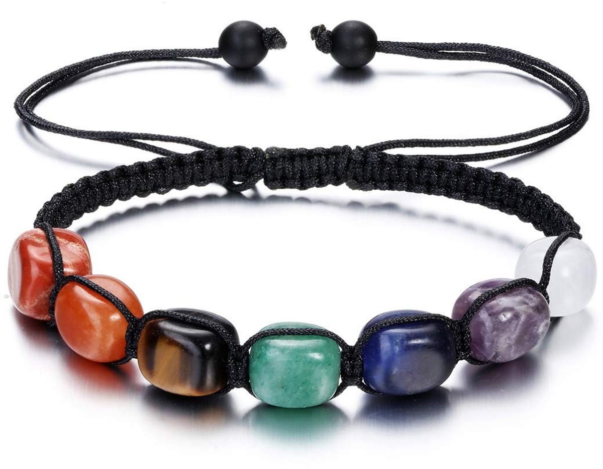 Solidchoice - 7 Chakra Kristallen Armbanden voor Yoga en Meditatie