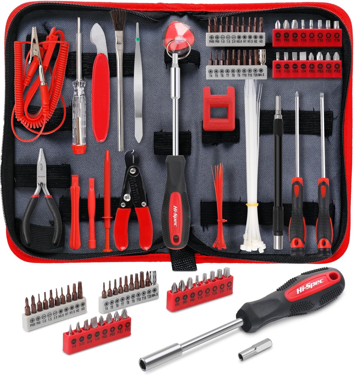 Solidchoice - Precisie Reparatie Tool Kit voor Elektronica met 56 Onderdelen