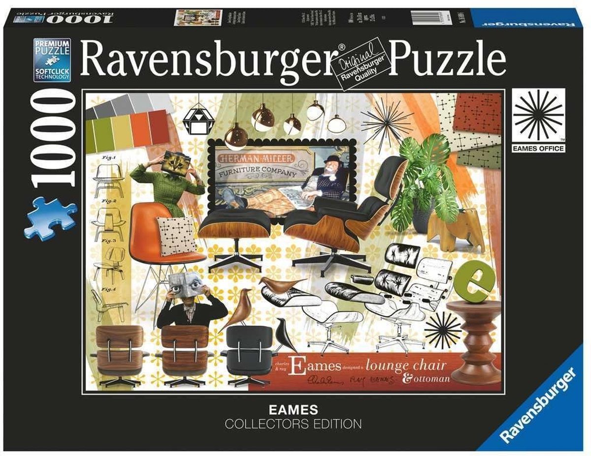 Solidchoice - Puzzel 'Eames Design Classics' - 1000 Stukken Vintage Ontwerp
