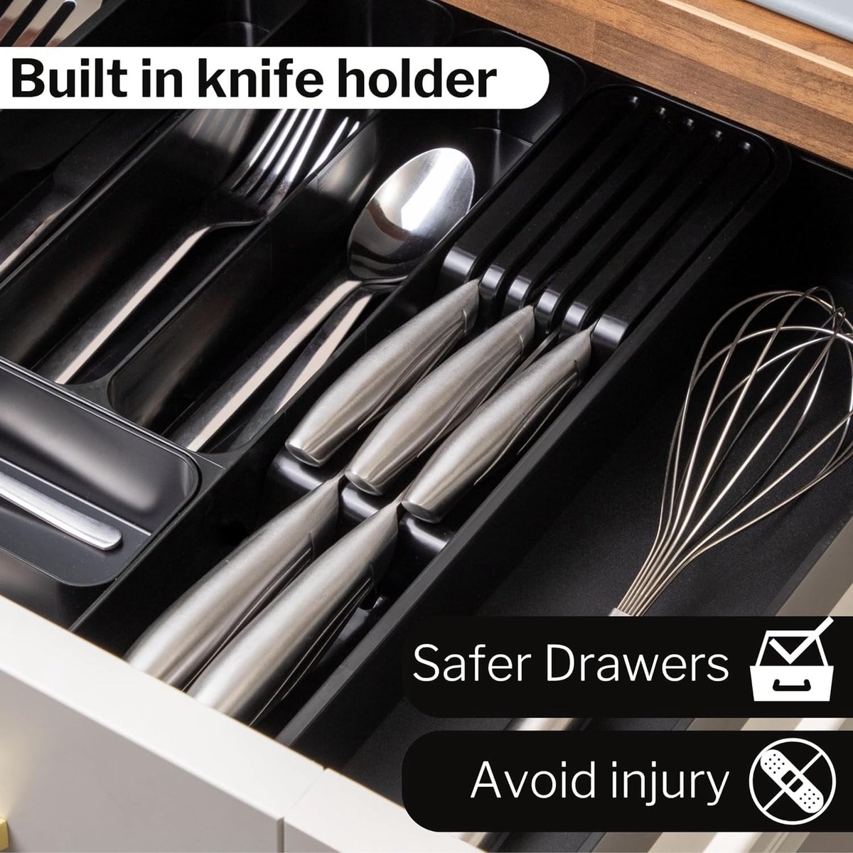Solidchoice - Uitschuifbare Bestek Organizer van Premium Kwaliteit