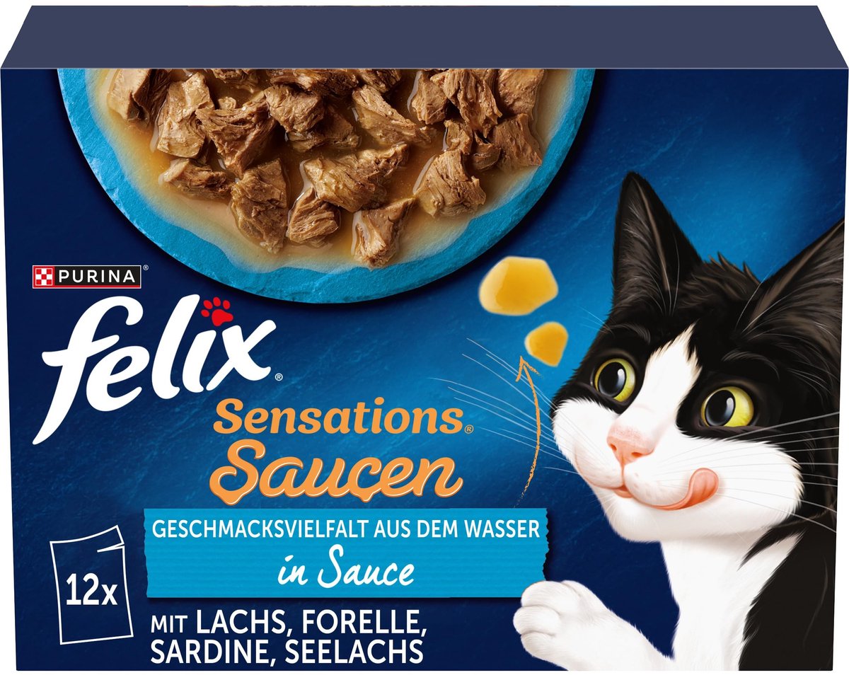 Solidchoice - Sauzen Natvoer voor Volwassen Katten met Diverse Vleesvariëteiten