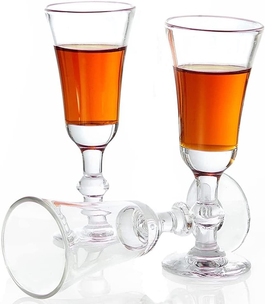 Solidchoice - Set van 3 Liqueur Glazen van 30ML