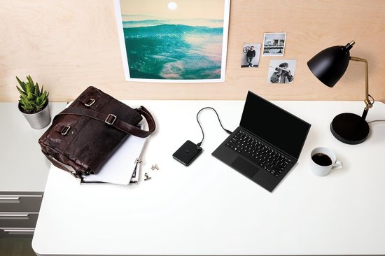 Externe Harde Schijf - Opslagstation - Bestanden Opslaan - Snelle Data Transfer - 4TB - Zwart — afbeelding 3