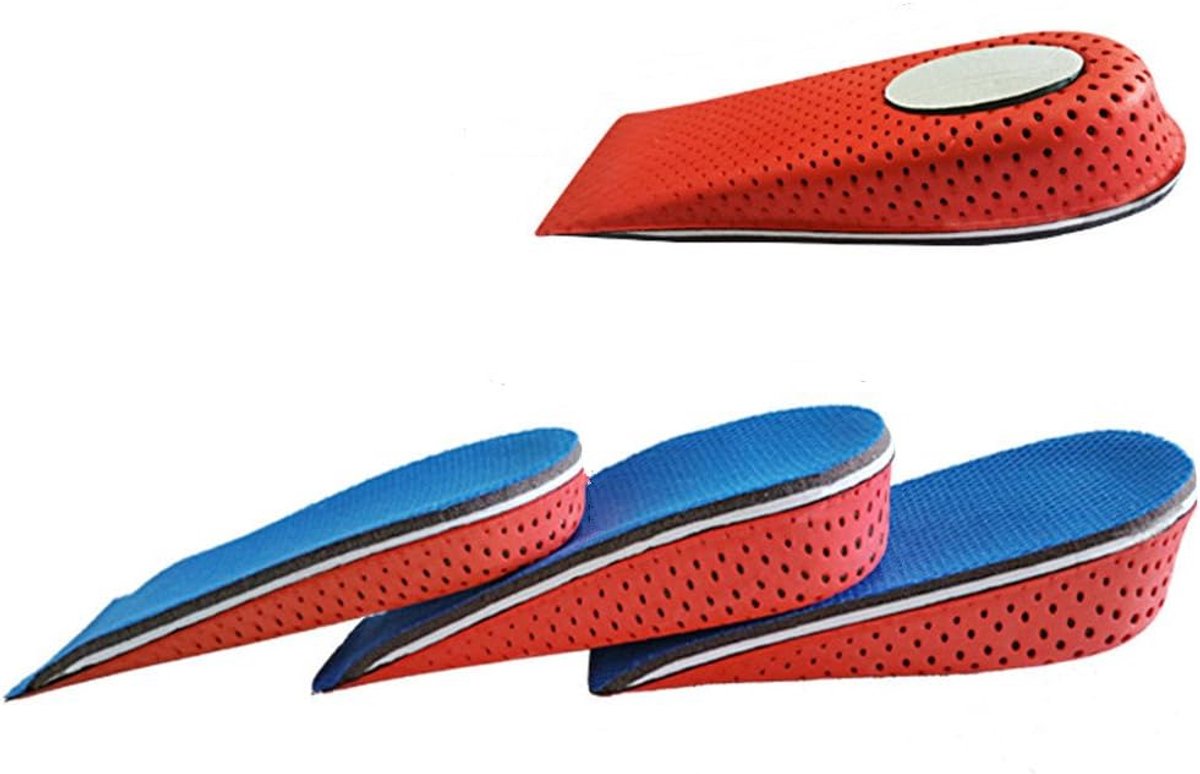 Hielspoor-inlegzool, onzichtbaar traagschuim, hielkussentjes, hielbescherming, meerkleurig, 4 cm