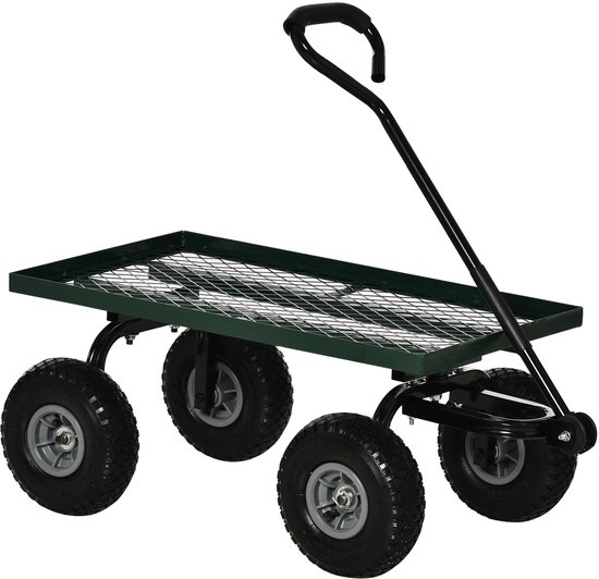 Tuinwagen - Maximaal draagvermogen: 150 kg - Groen — afbeelding 2