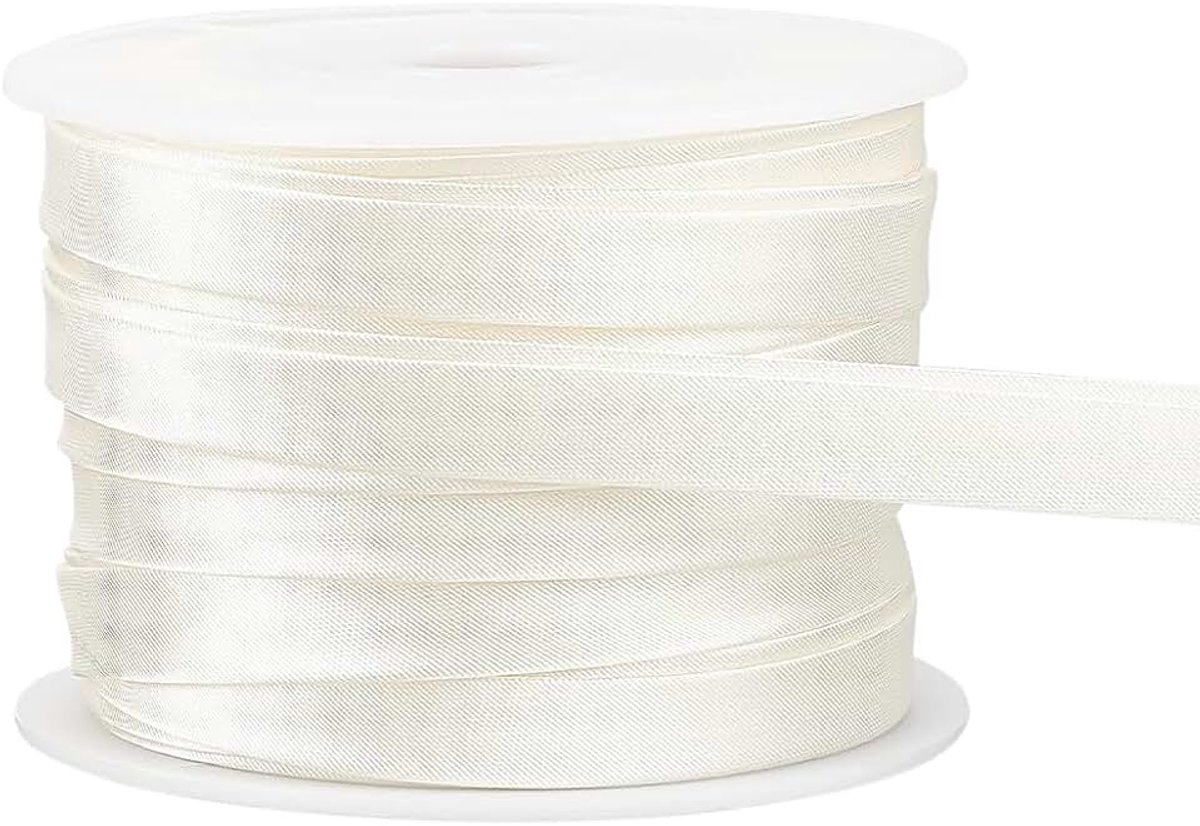 Dubbelzijdige biasband, 12,5 m, 10 mm, katoen, om te naaien, te quilten