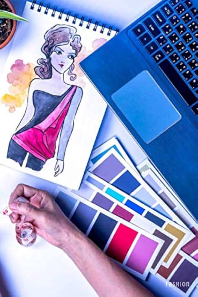 Plan & sketch 60 fashion designs in this personal 6x9" sketchbook, journal, & log book that's ideal for any designer or fashion lover!