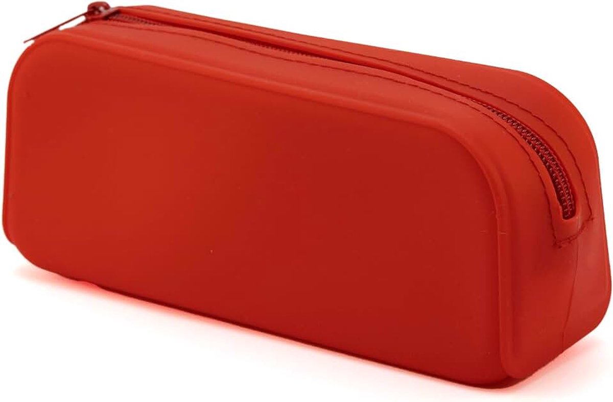 Schooletui | pennenetui | multifunctionele etui | pennenetui | scholierenetui | siliconen, Rood, siliconen etui