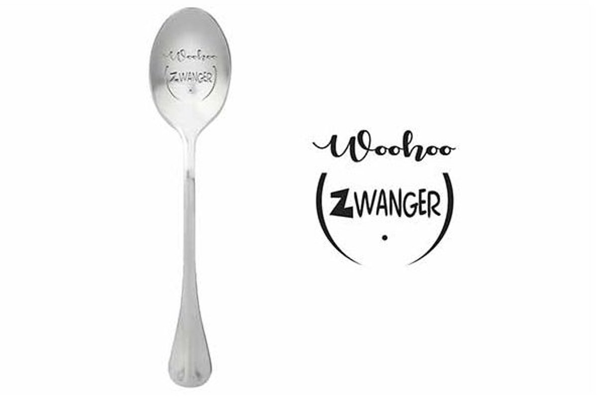 One Message Spoon Set6 Woohoo Zwanger