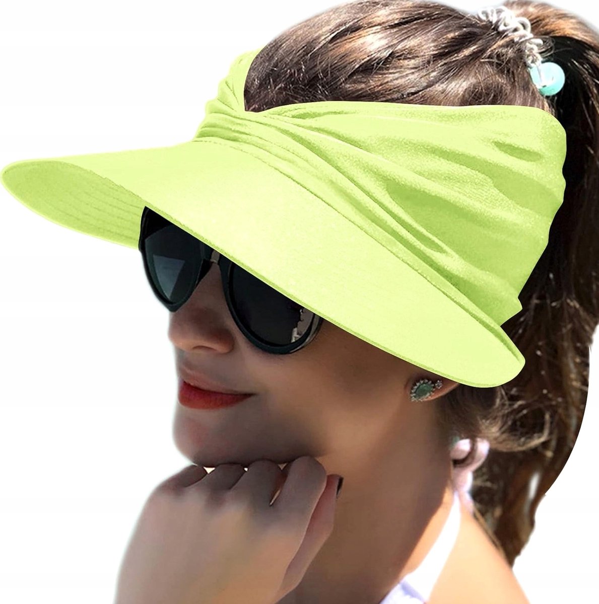 Dames Zonnehoed UV Bescherming Opvouwbaar Zomer Breed Rand