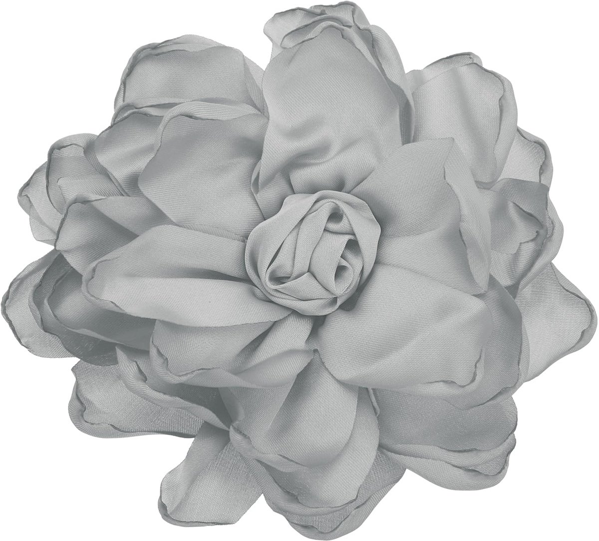 Bloem, stoffen broche spelden voor vrouwen, bruiloft, feest, dansjurk, kledingaccessoires, Valentijnsdaggeschenken, lichtgrijs