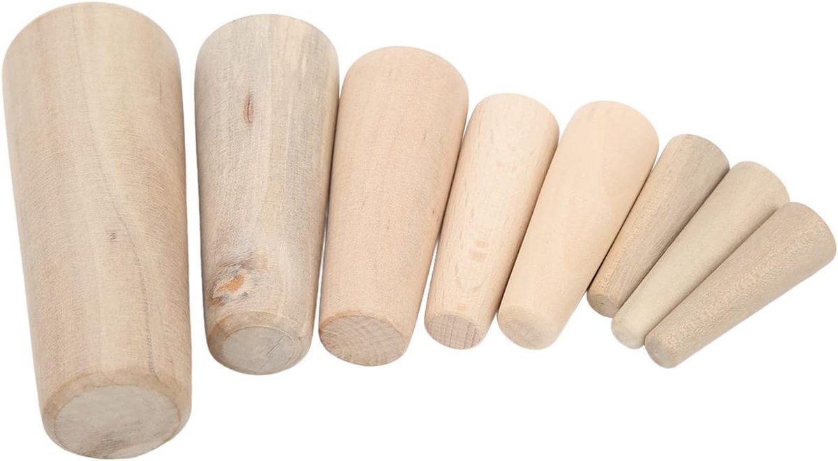 Houten pluggen 10 stuks Marine toelopende door de romp nooduitlaat zachte houten pluggen Afvoerplug voor boot jacht zachte houten pluggen
