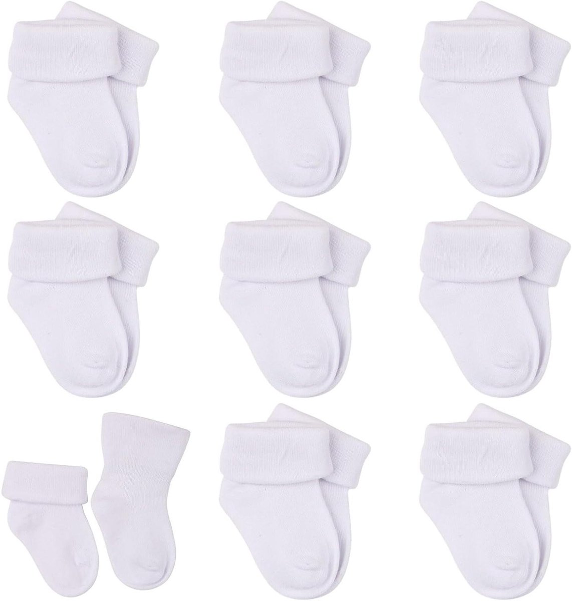 Baby Sokken - Peuter Sokjes - Dagelijks Gebruik - Zachte Katoenmix - 8 Paar - Multicolor