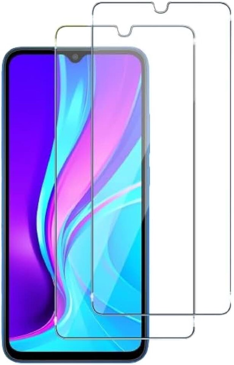 Pantserbescherming van glas voor Samsung Galaxy A50, 9H hardheid, displaybescherming, echt hard, gehard glas, HD helder, ultrabestendig, 2 stuks