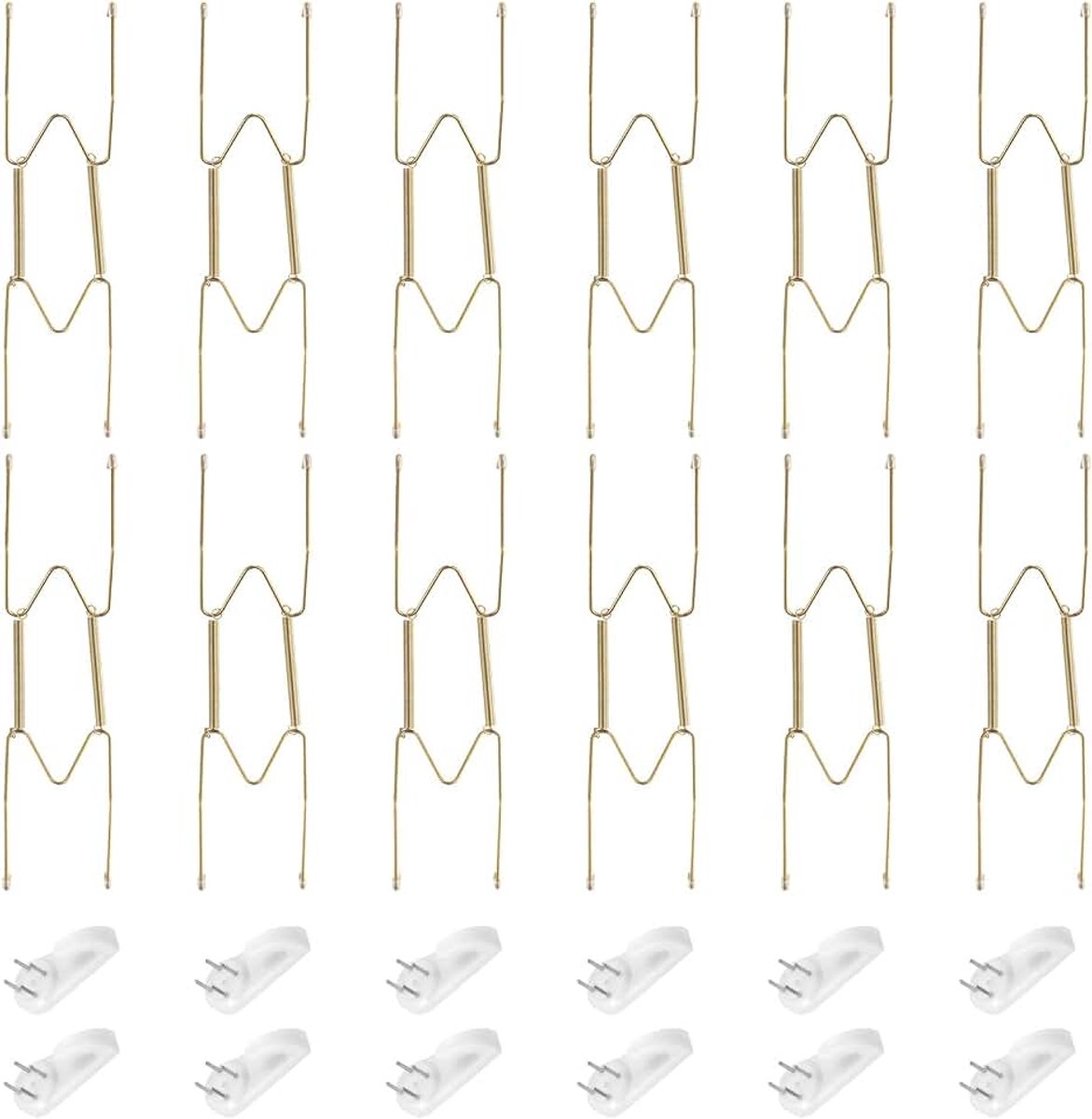 Bordenhouder 20 cm Onzichtbare Roestvrij Staal Muurbeugel Met Decoratieve Haken En Puntbescherming Voor Decoratieve Borden En Kunst