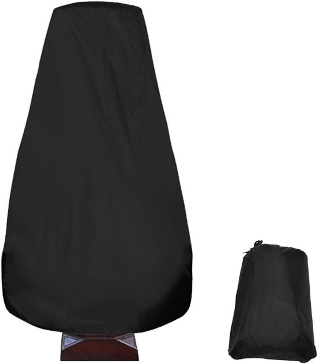 Tuinfonteinafdekking 210D - Zilver Gecoate Oxford-stof - Bescherming voor Standbeeld - Afdekking voor Buitenfontein - 173 x 122 cm - Inclusief Opbergtas - Fonteinhoes