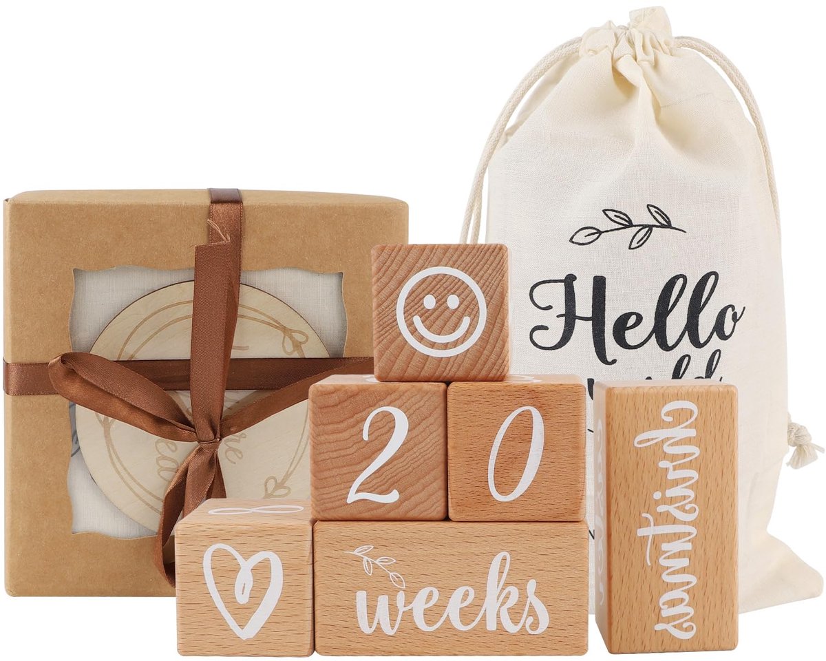 Houten kilometerstand voor baby's - registreren groei - cadeau voor pasgeborenen - SnelShoppen