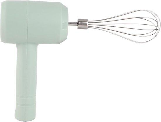 Elektrische Handmixer - Draadloze Mixer - Beslag Maken - USB Oplaadbaar - 21 cm Diep - Licht cyaan — afbeelding 5