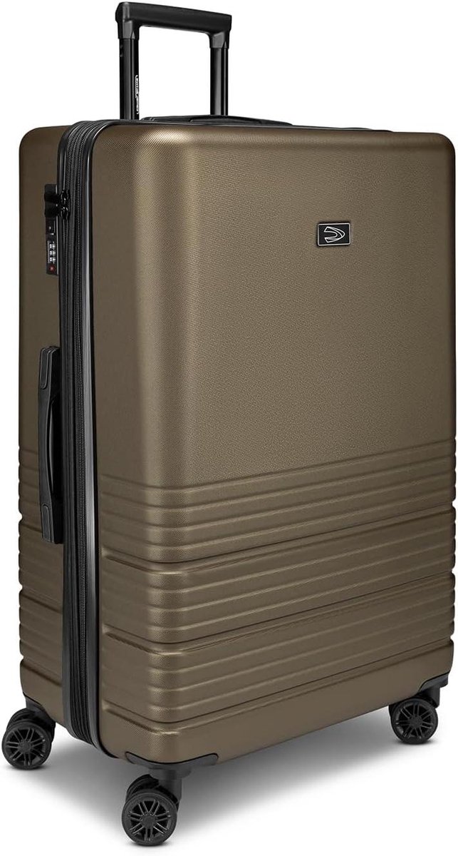 Harde Koffer - Reis Trolley - Lange Reizen - Uitbreidbaar Volume - 99 Liter - Khaki