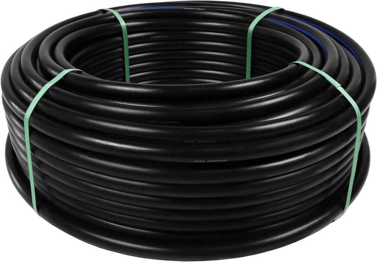Irrigatie Pijp - Waterleiding Slang - Tuin Bewatering - UV Bestendig Materiaal - 50 Meter - Zwart
