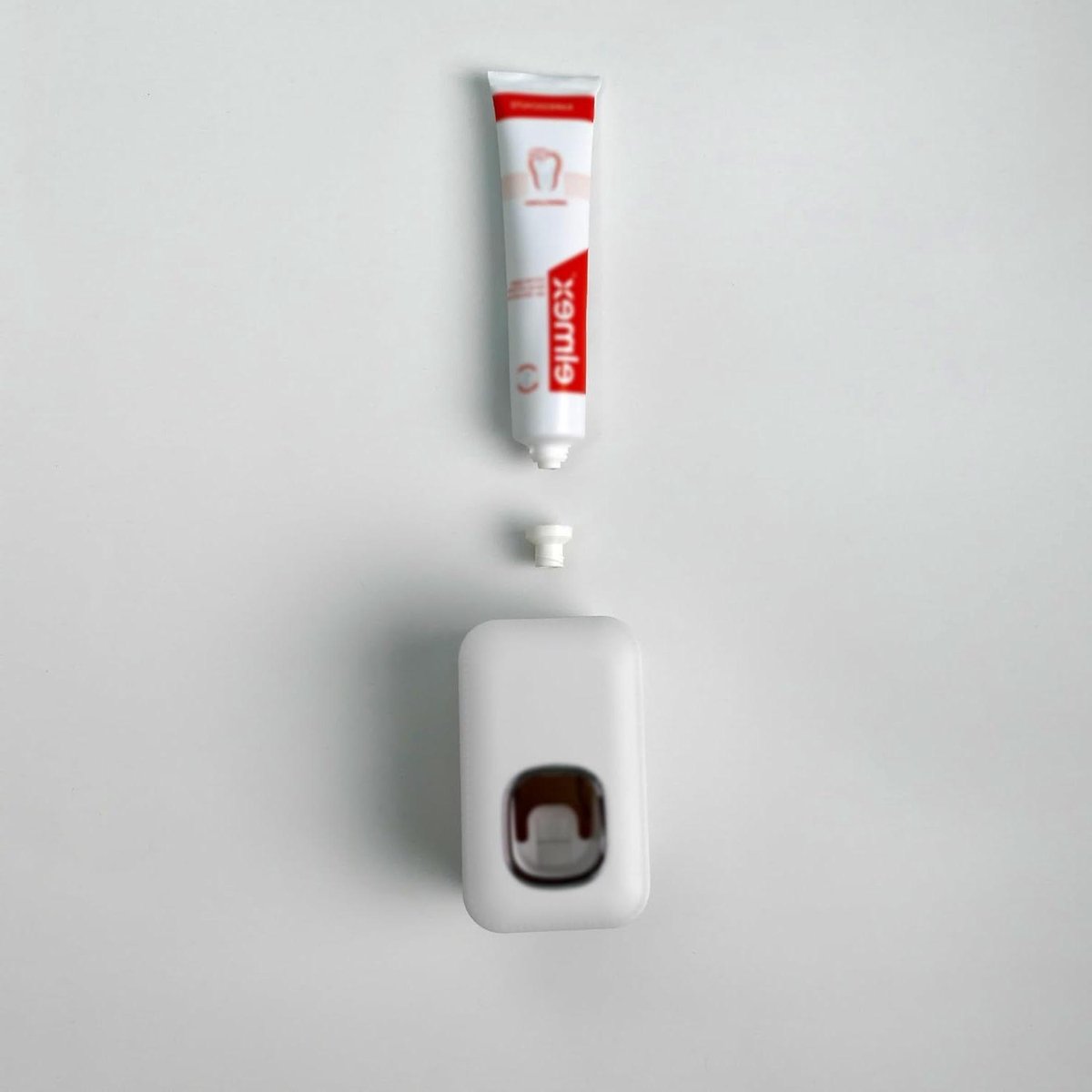 Tandpasta Adapter - Opzetstuk Dispenser - Hygiënisch Doseren - Vaatwasmachinebestendig - 2 Stuks - Wit