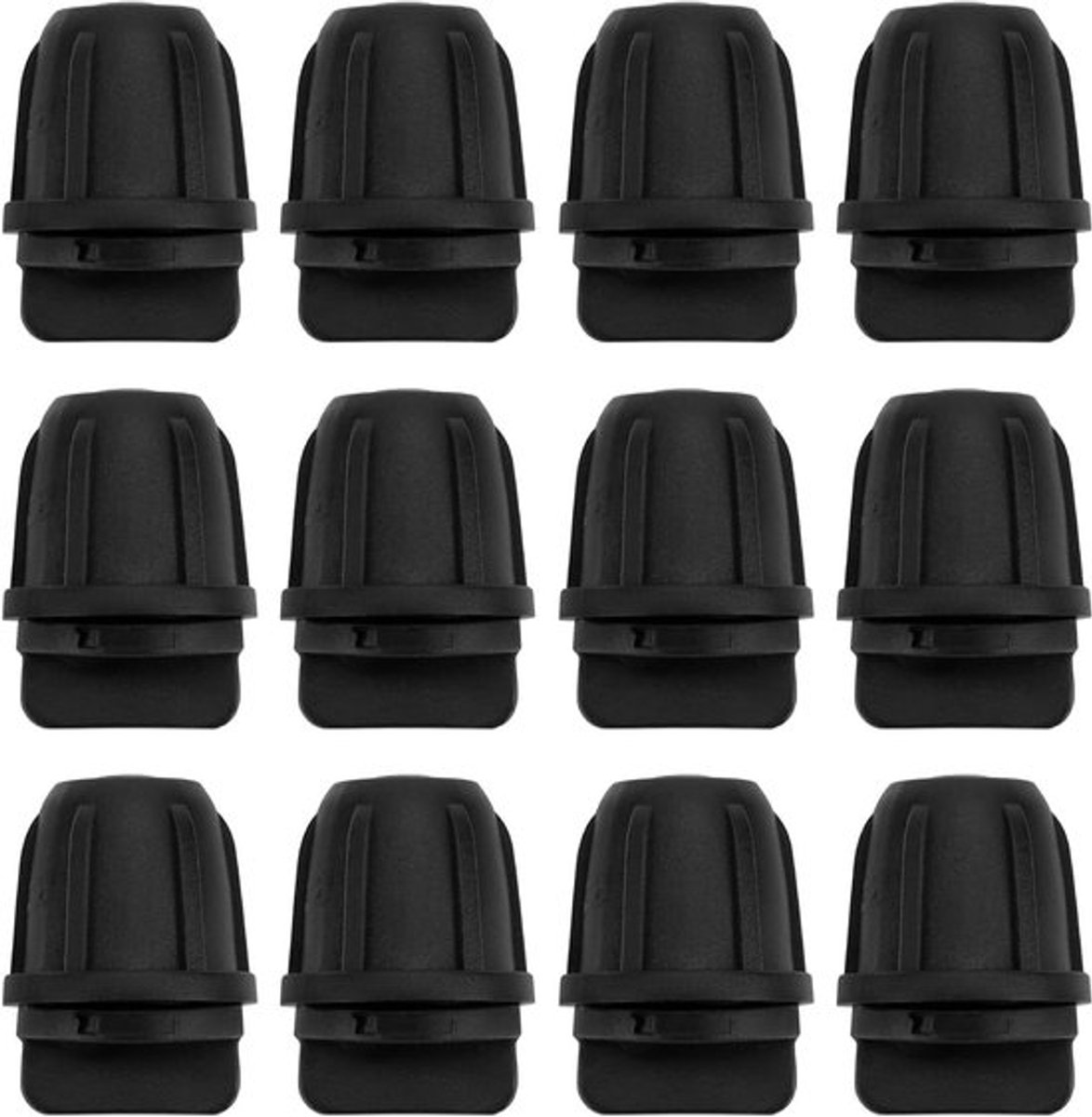 Druppelirrigatie - Slangkoppelingen - Zwart - Fittingen - Slangverbindingen - Einddop - Geschikt voor irrigatie - 50 stuks - 1/4 inch - 0.85x0.56 inch - zwart