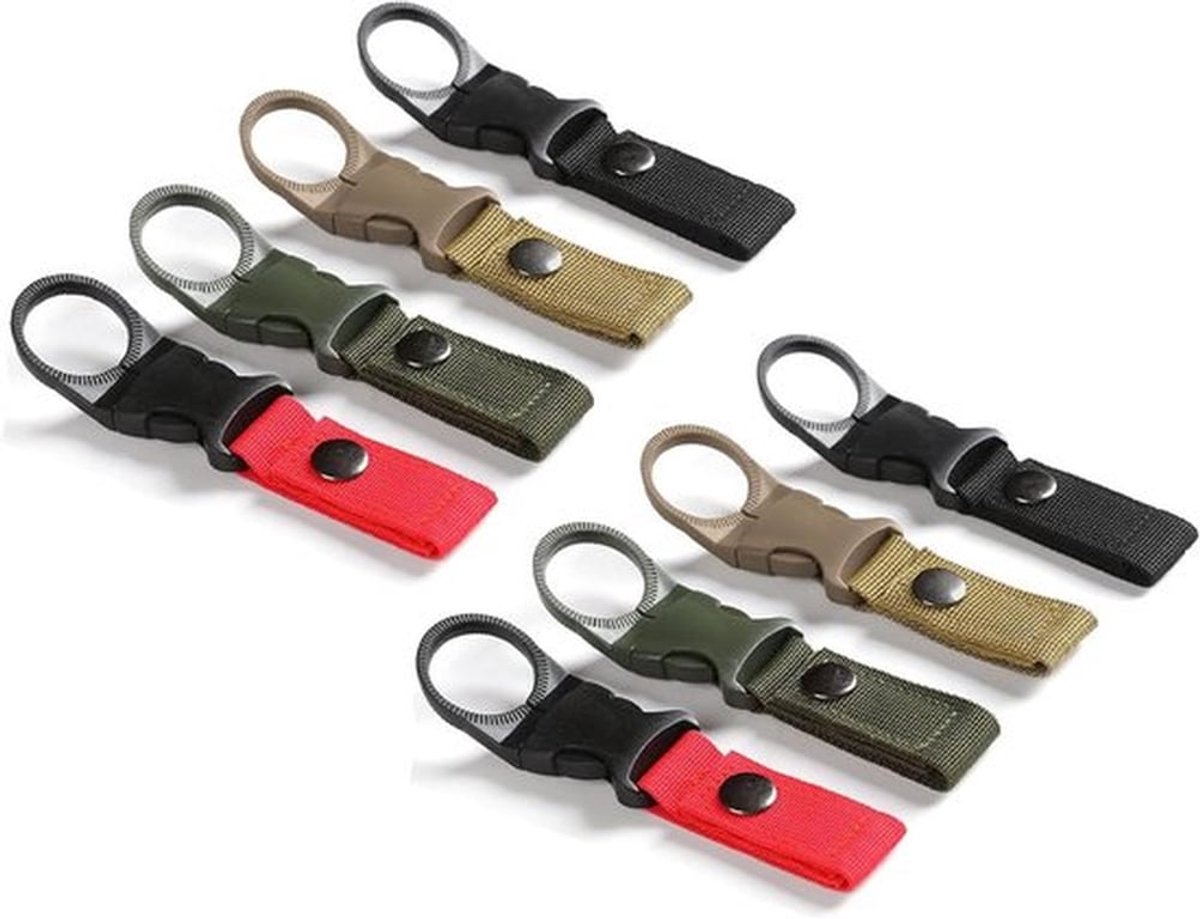 Tactisch mousqueton met MOLLE-riem en gesp - Outdoor - Kamperen - Wandeltochten - Geschikt voor merk - Kleur of modelgroep - Perfect voor outdoor, kamperen en wandelen.