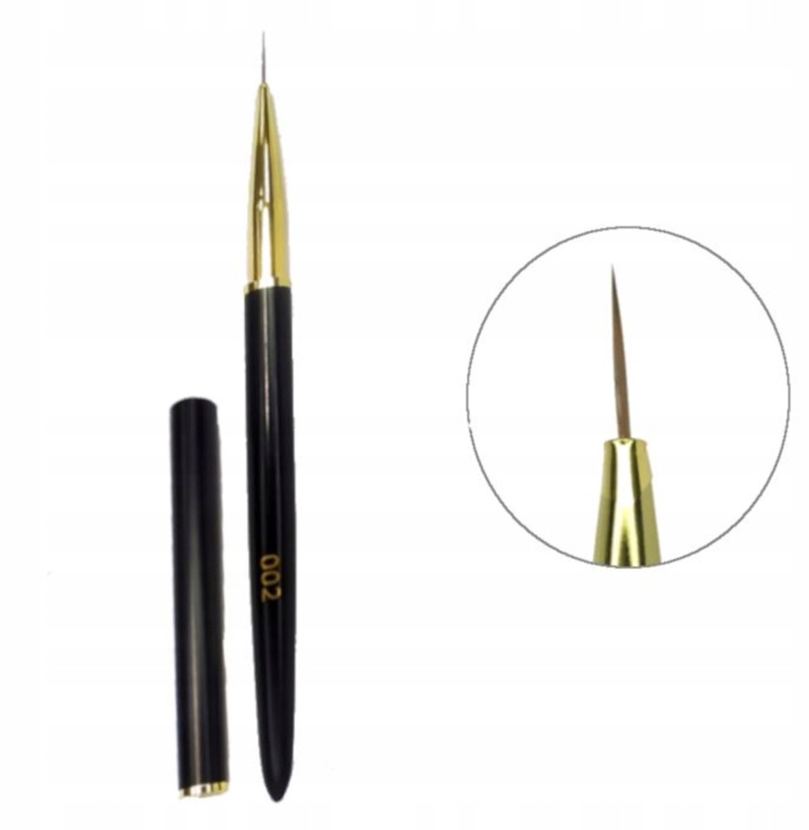 F.O.X Nail Art Brush 002 "Liner" - Lang synthetisch haar