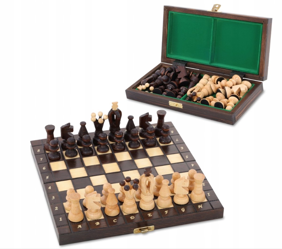 Houten Koningsschaken 25x25cm - Nederlands Product