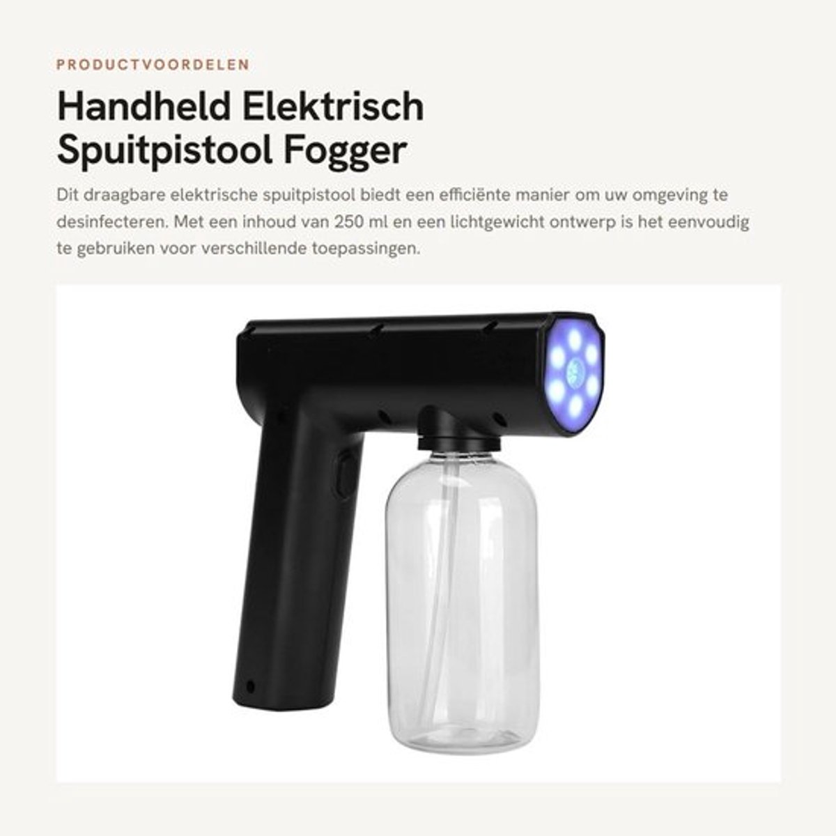 Handheld Elektrisch Spuitpistool Fogger